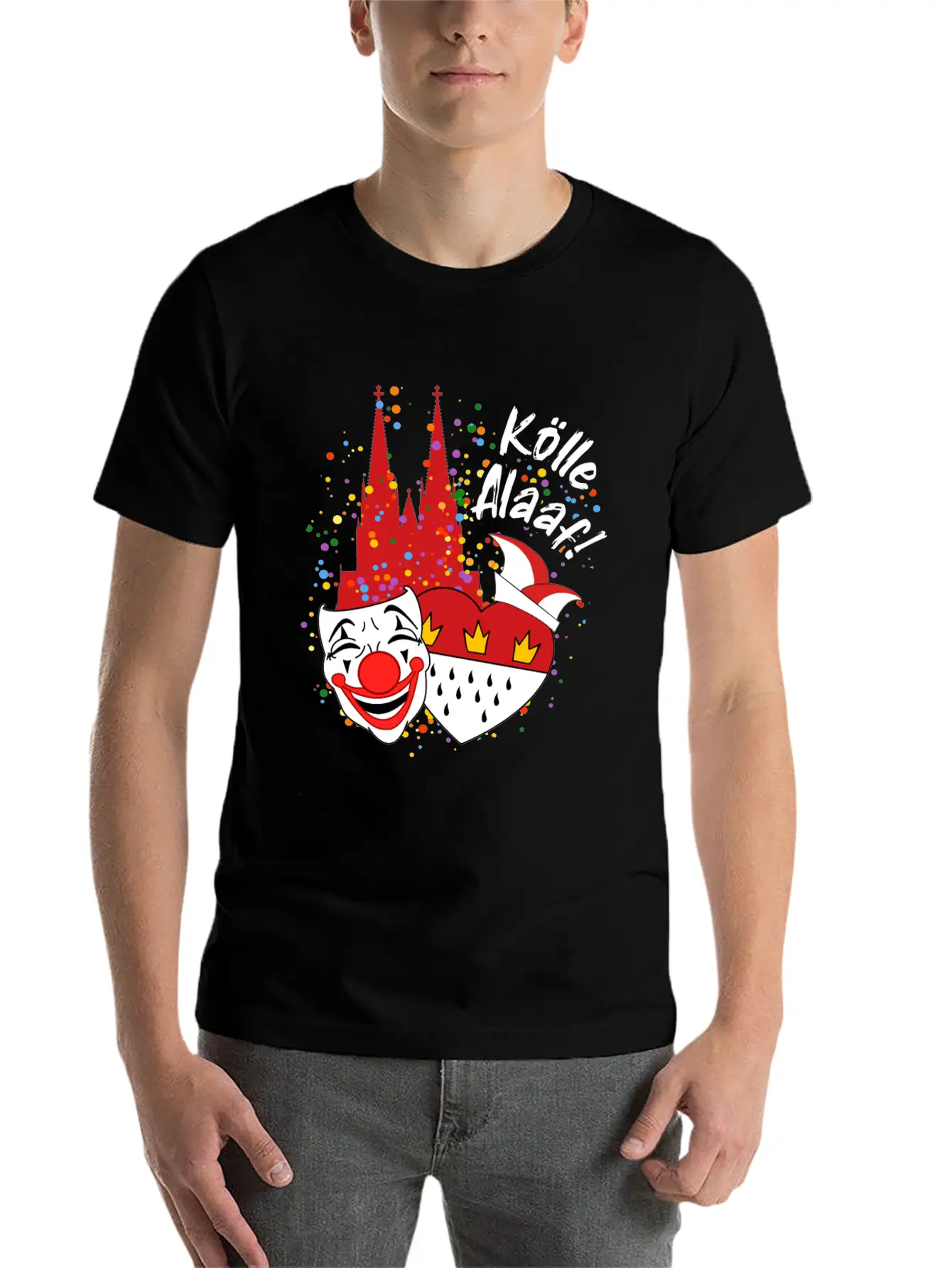 Carnival Costume Koelle Alaaf Heart Coat Of Arms Classic Cotton Tee – Unisex Comfort For Any Season