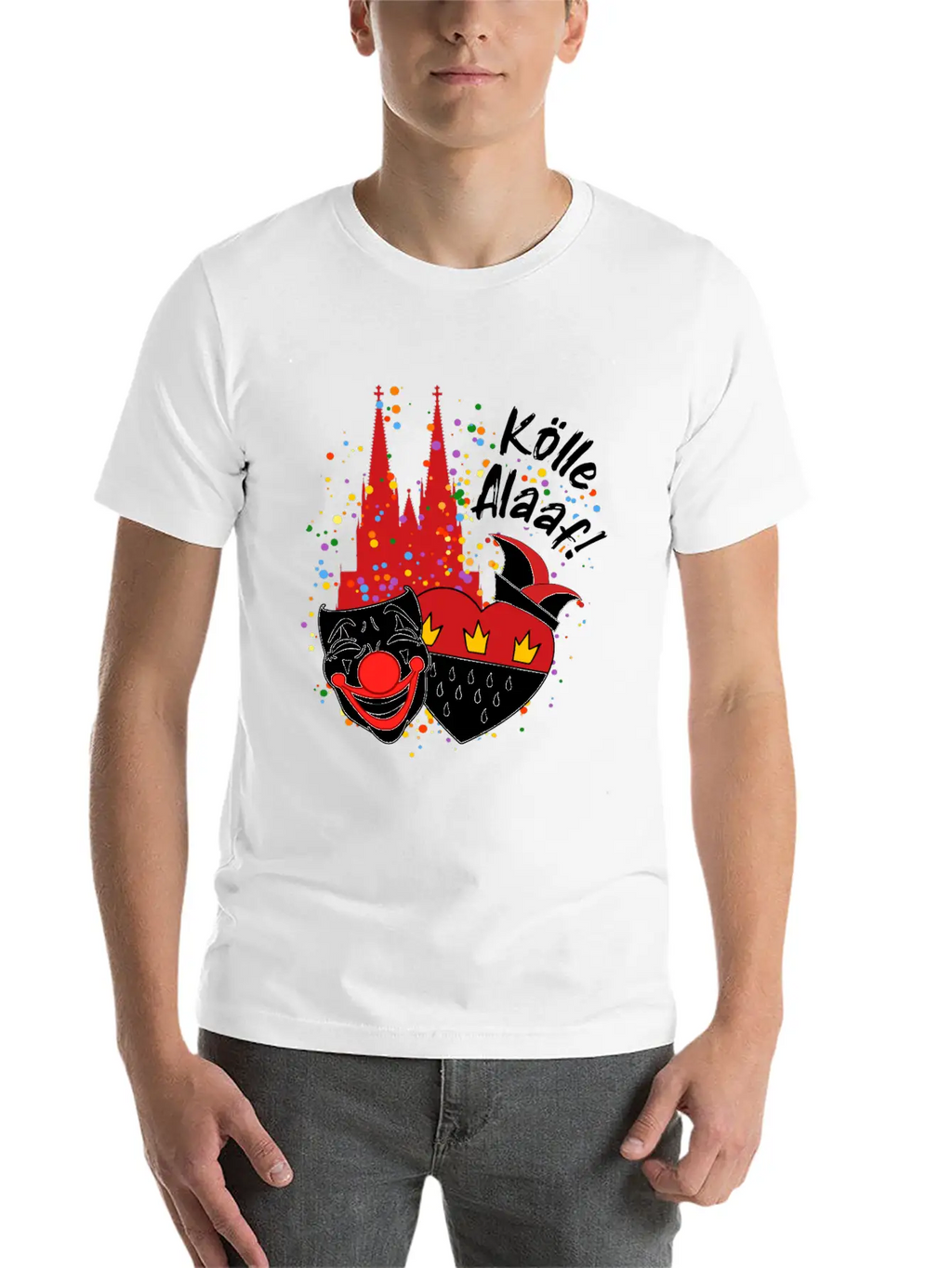 Carnival Costume Koelle Alaaf Heart Coat Of Arms Classic Cotton Tee – Unisex Comfort For Any Season
