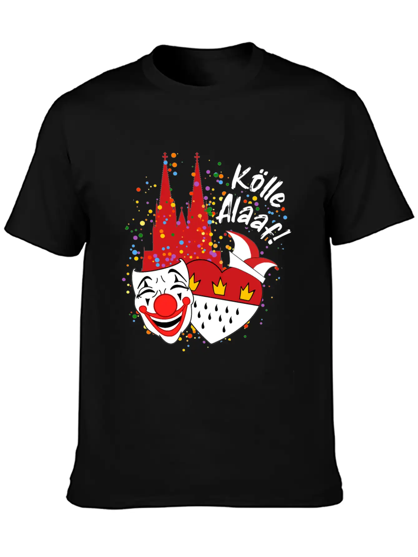 Carnival Costume Koelle Alaaf Heart Coat Of Arms Classic Cotton Tee – Unisex Comfort For Any Season