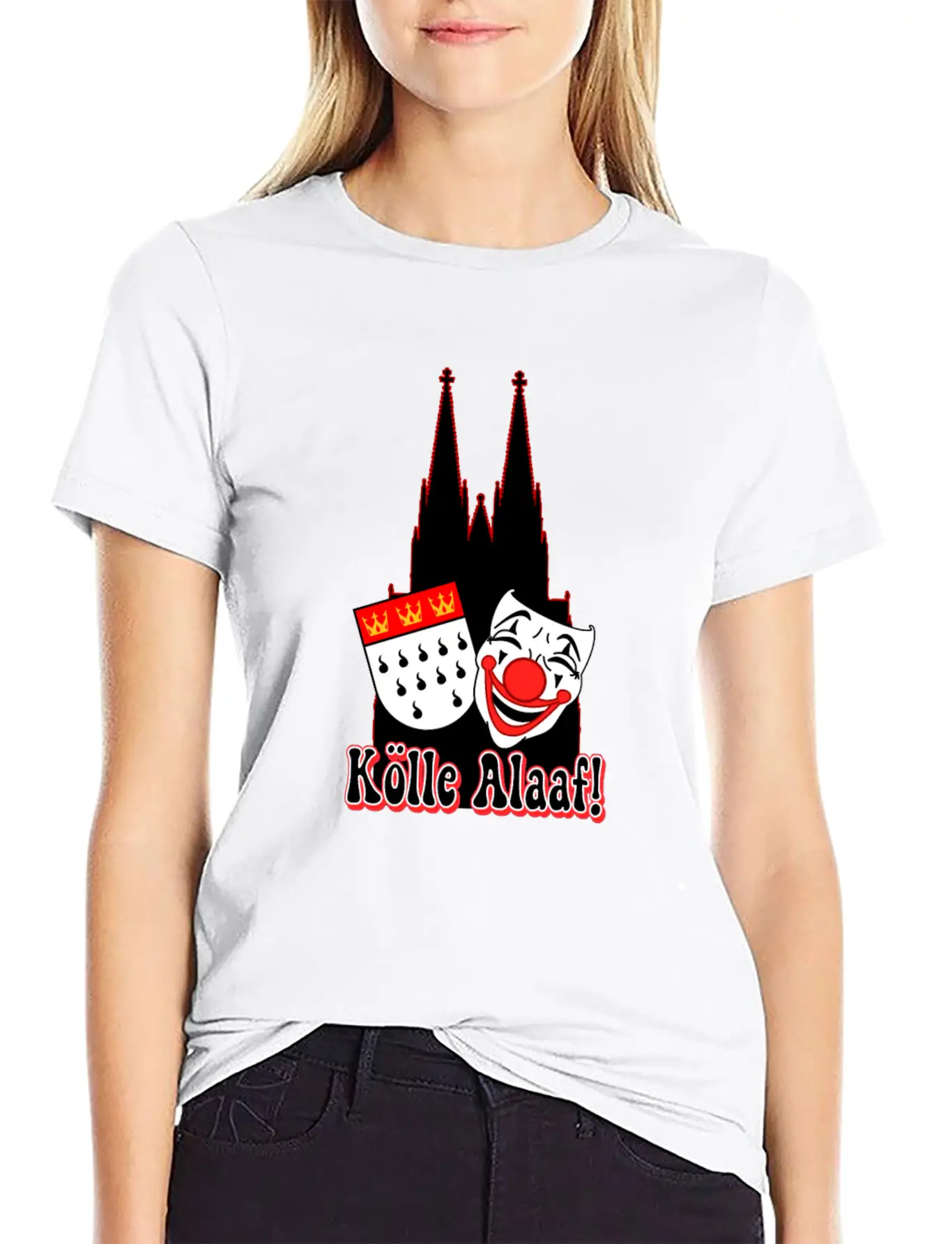 Carnival Costume Koelle Alaaf Heart Coat Of Arms Unisex Casual T-Shirt – Clean Design For Daily Comfort