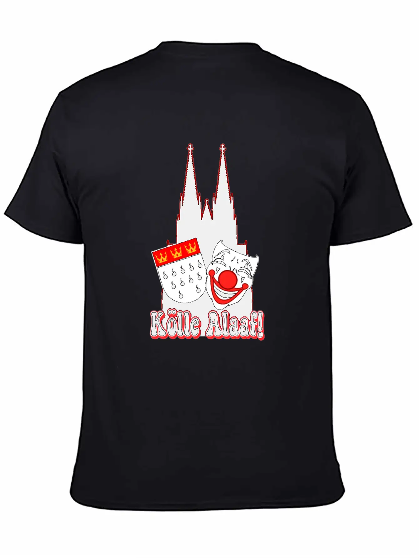 Carnival Costume Koelle Alaaf Heart Coat Of Arms Unisex Casual T-Shirt – Clean Design For Daily Comfort