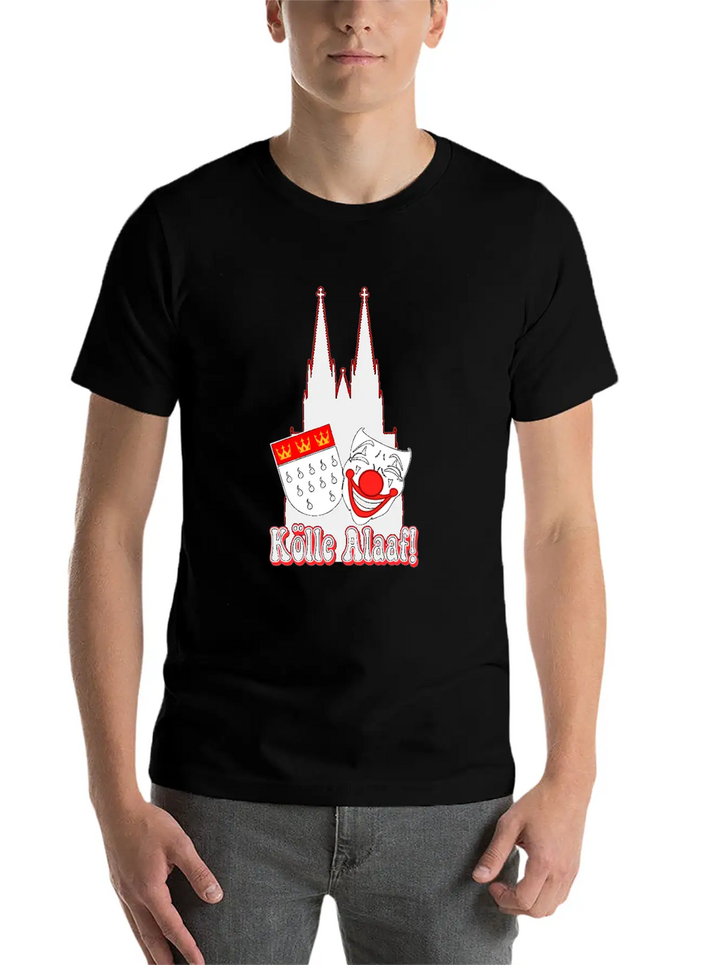 Carnival Costume Koelle Alaaf Heart Coat Of Arms Unisex Casual T-Shirt – Clean Design For Daily Comfort