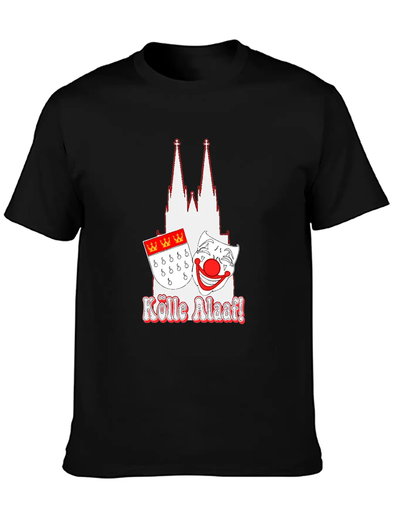 Carnival Costume Koelle Alaaf Heart Coat Of Arms Unisex Casual T-Shirt – Clean Design For Daily Comfort
