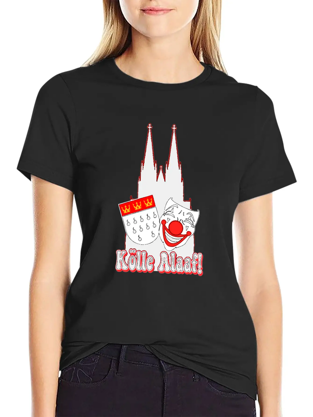 Carnival Costume Koelle Alaaf Heart Coat Of Arms Unisex Casual T-Shirt – Clean Design For Daily Comfort