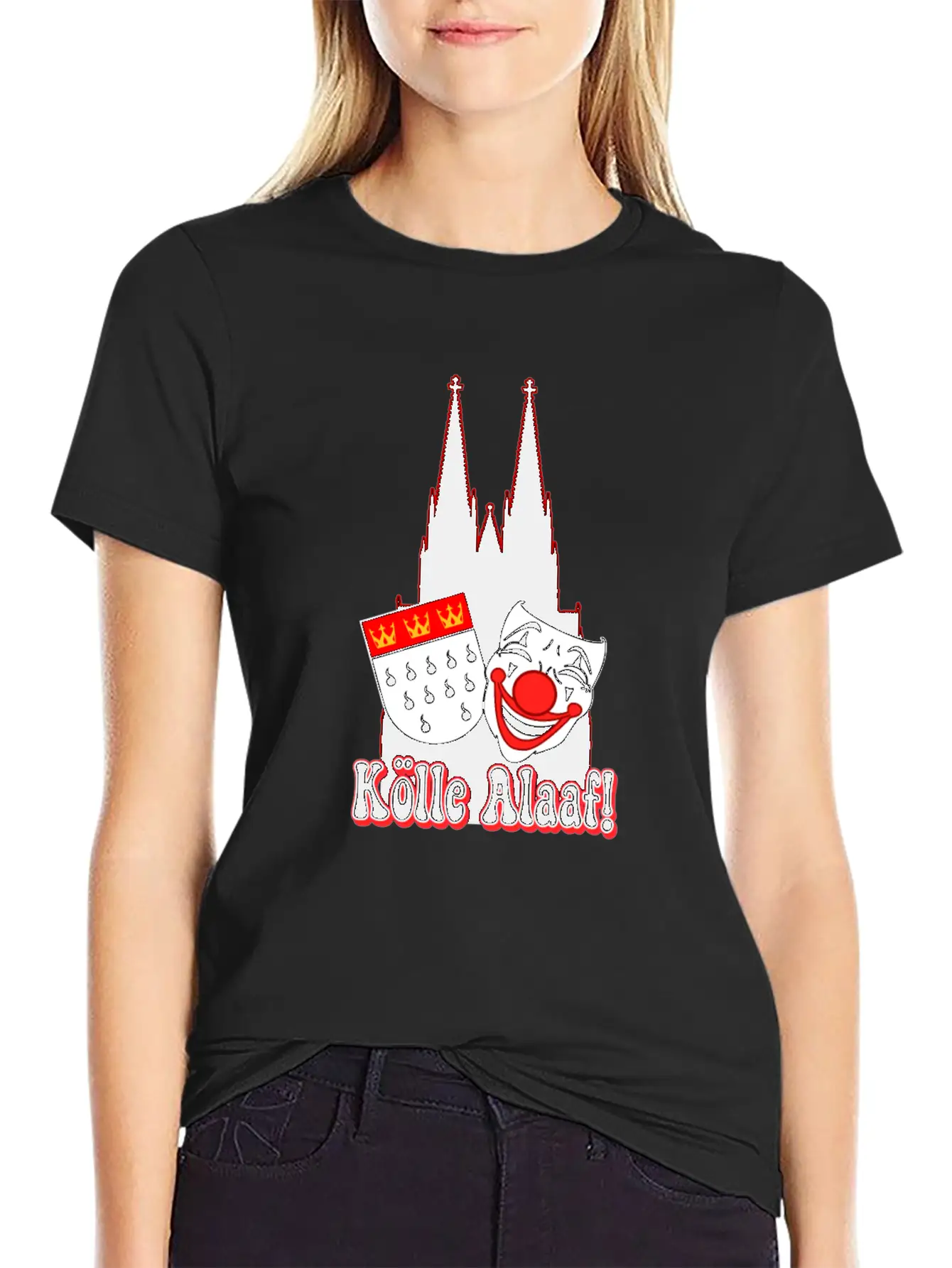Carnival Costume Koelle Alaaf Heart Coat Of Arms Unisex Casual T-Shirt – Clean Design For Daily Comfort