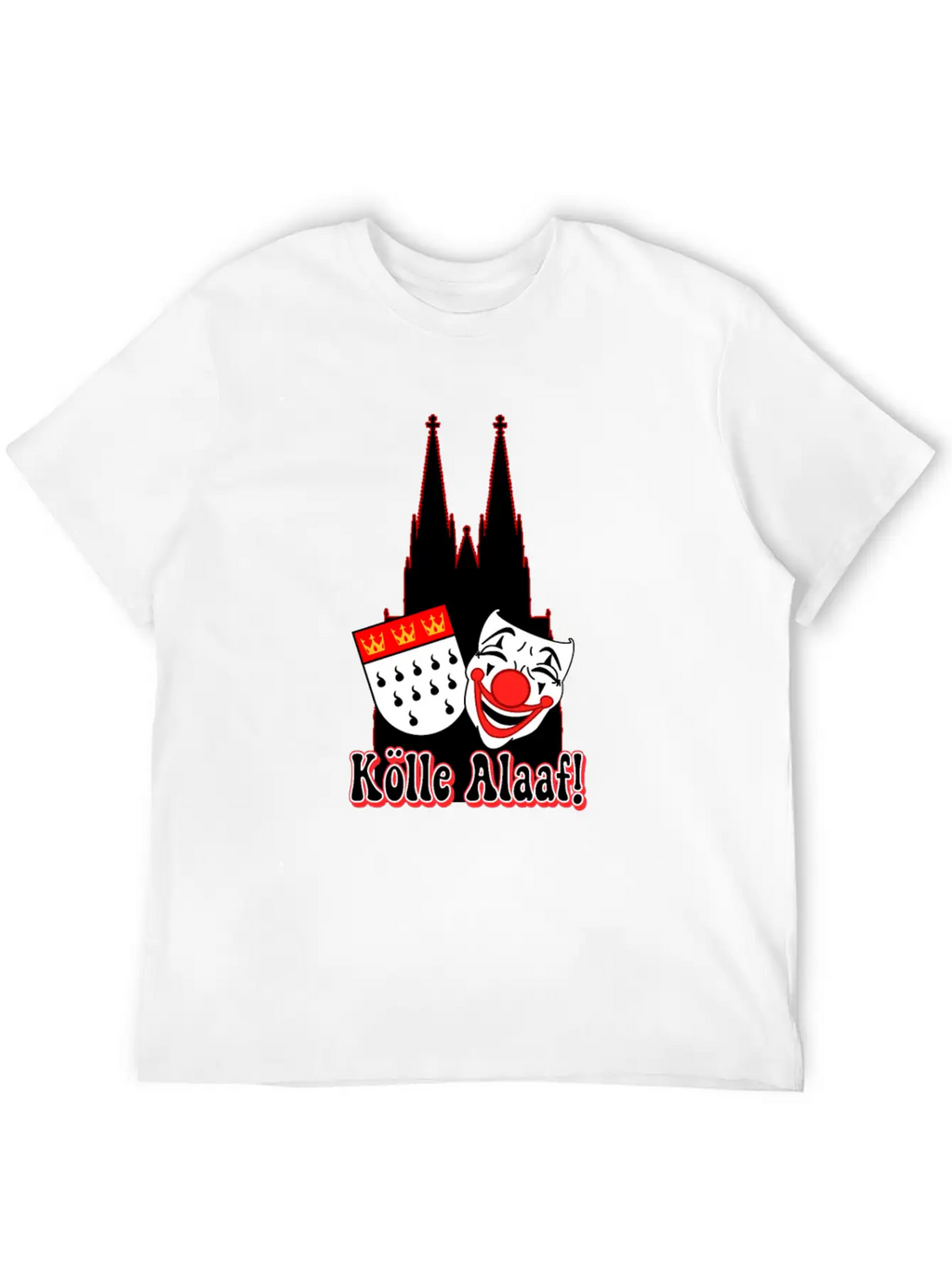 Carnival Costume Koelle Alaaf Heart Coat Of Arms Unisex Casual T-Shirt – Clean Design For Daily Comfort