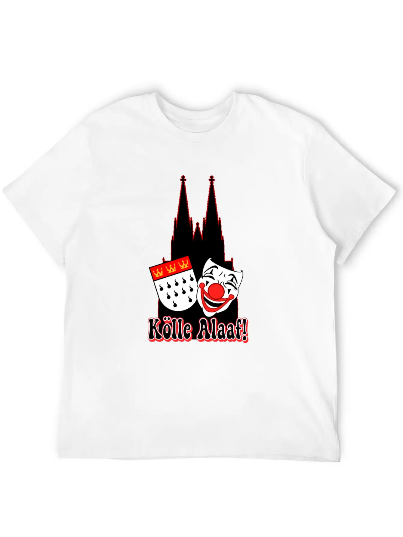 Carnival Costume Koelle Alaaf Heart Coat Of Arms Unisex Casual T-Shirt – Clean Design For Daily Comfort