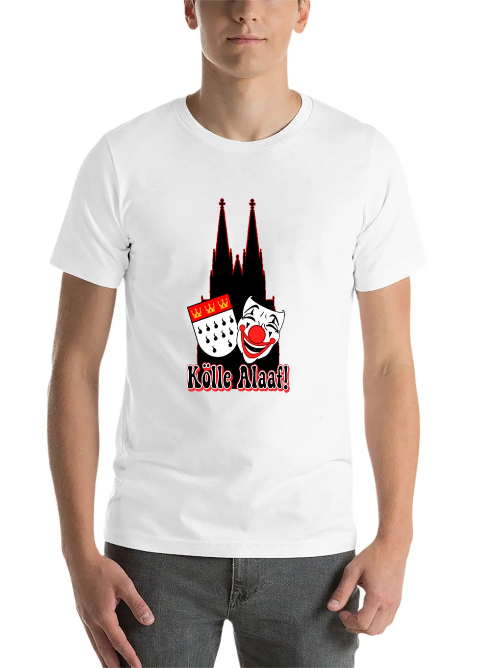 Carnival Costume Koelle Alaaf Heart Coat Of Arms Unisex Casual T-Shirt – Clean Design For Daily Comfort