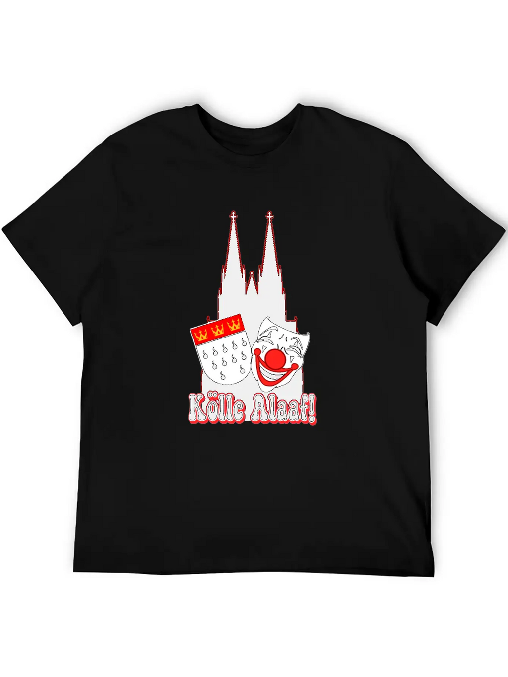 Carnival Costume Koelle Alaaf Heart Coat Of Arms Unisex Casual T-Shirt – Clean Design For Daily Comfort