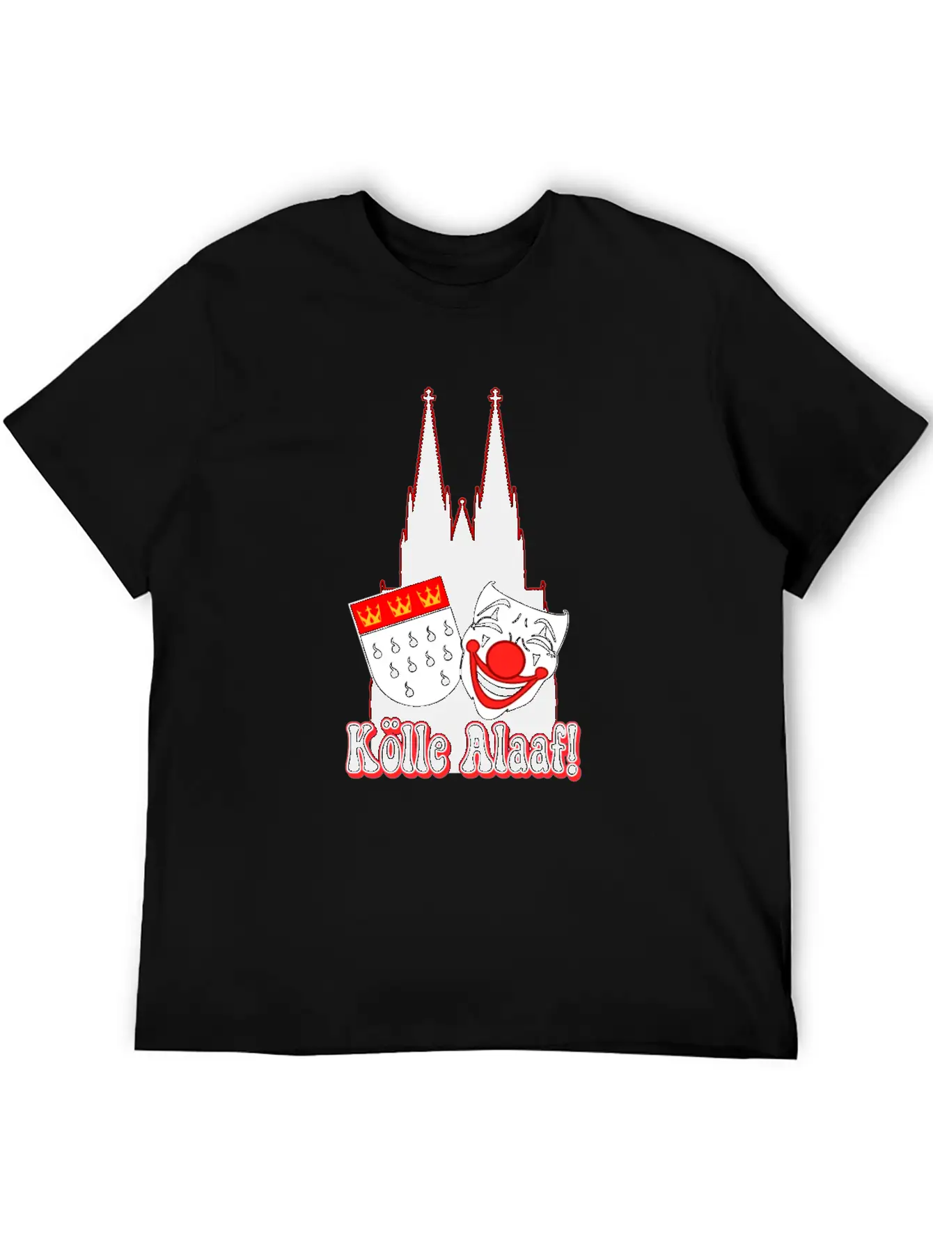 Carnival Costume Koelle Alaaf Heart Coat Of Arms Unisex Casual T-Shirt – Clean Design For Daily Comfort