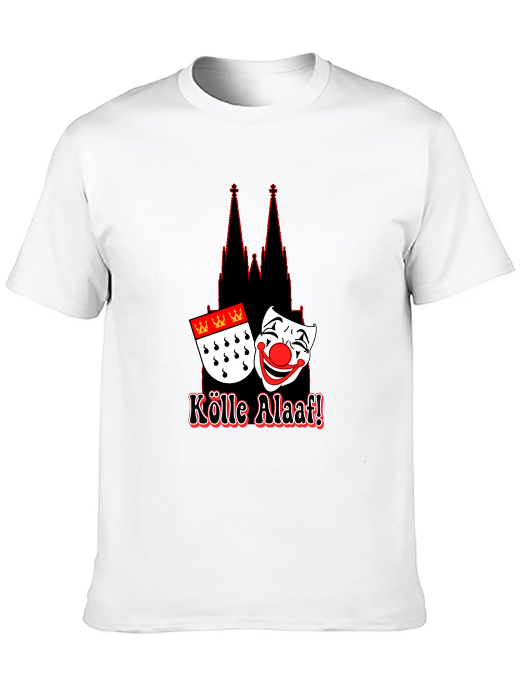 Carnival Costume Koelle Alaaf Heart Coat Of Arms Unisex Casual T-Shirt – Clean Design For Daily Comfort