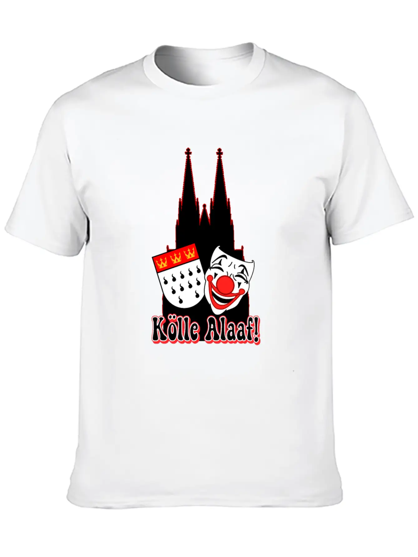 Carnival Costume Koelle Alaaf Heart Coat Of Arms Unisex Casual T-Shirt – Clean Design For Daily Comfort