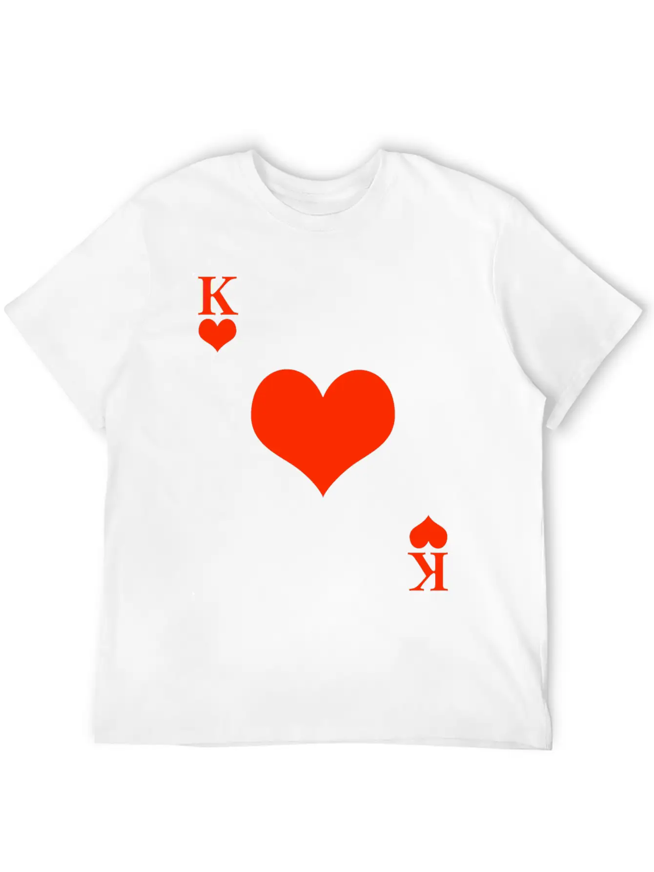 Carnival & Mardi Gras King Heart King Card Game Stylish Everyday T-Shirt – Unisex Basic Cotton Tee