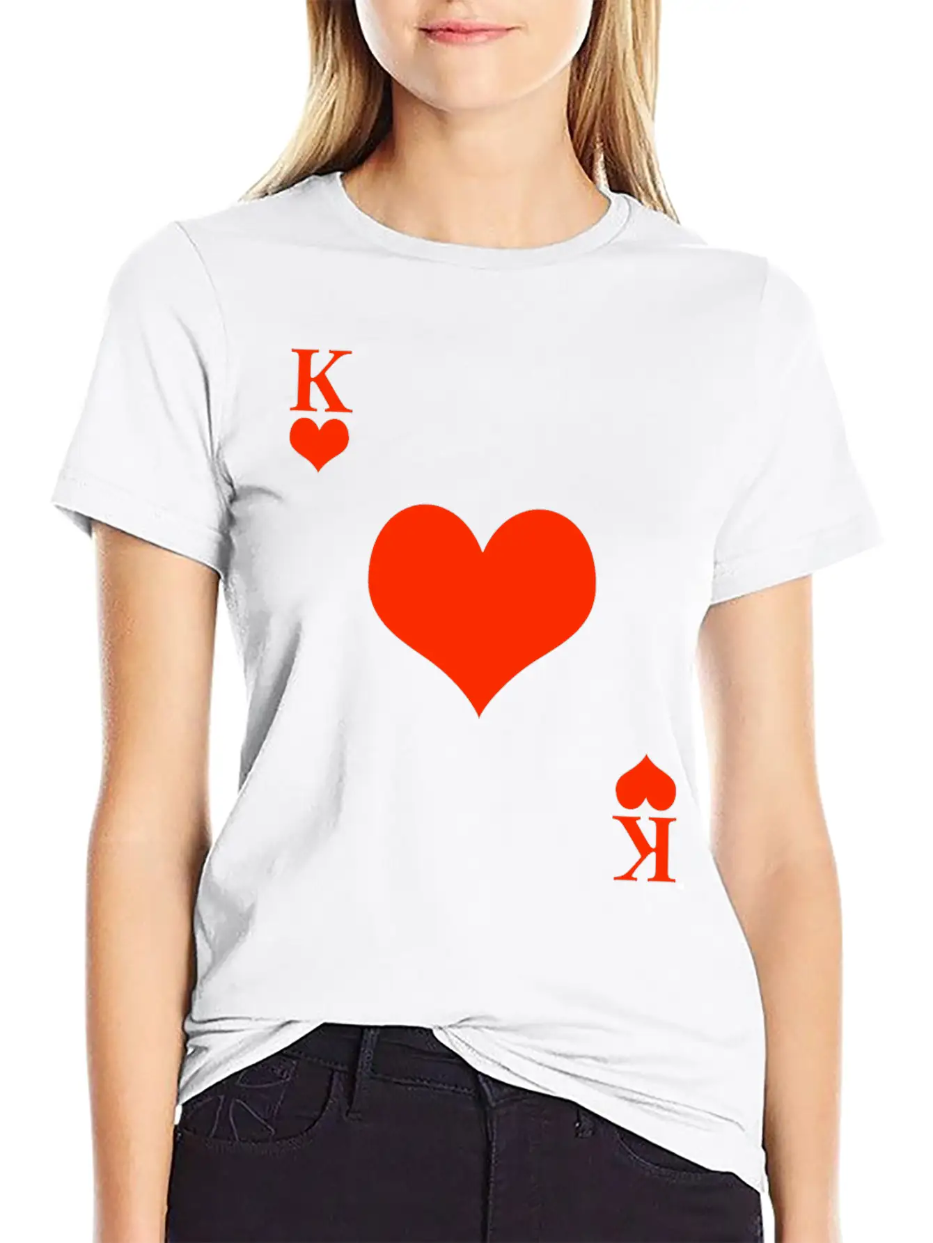 Carnival & Mardi Gras King Heart King Card Game Stylish Everyday T-Shirt – Unisex Basic Cotton Tee