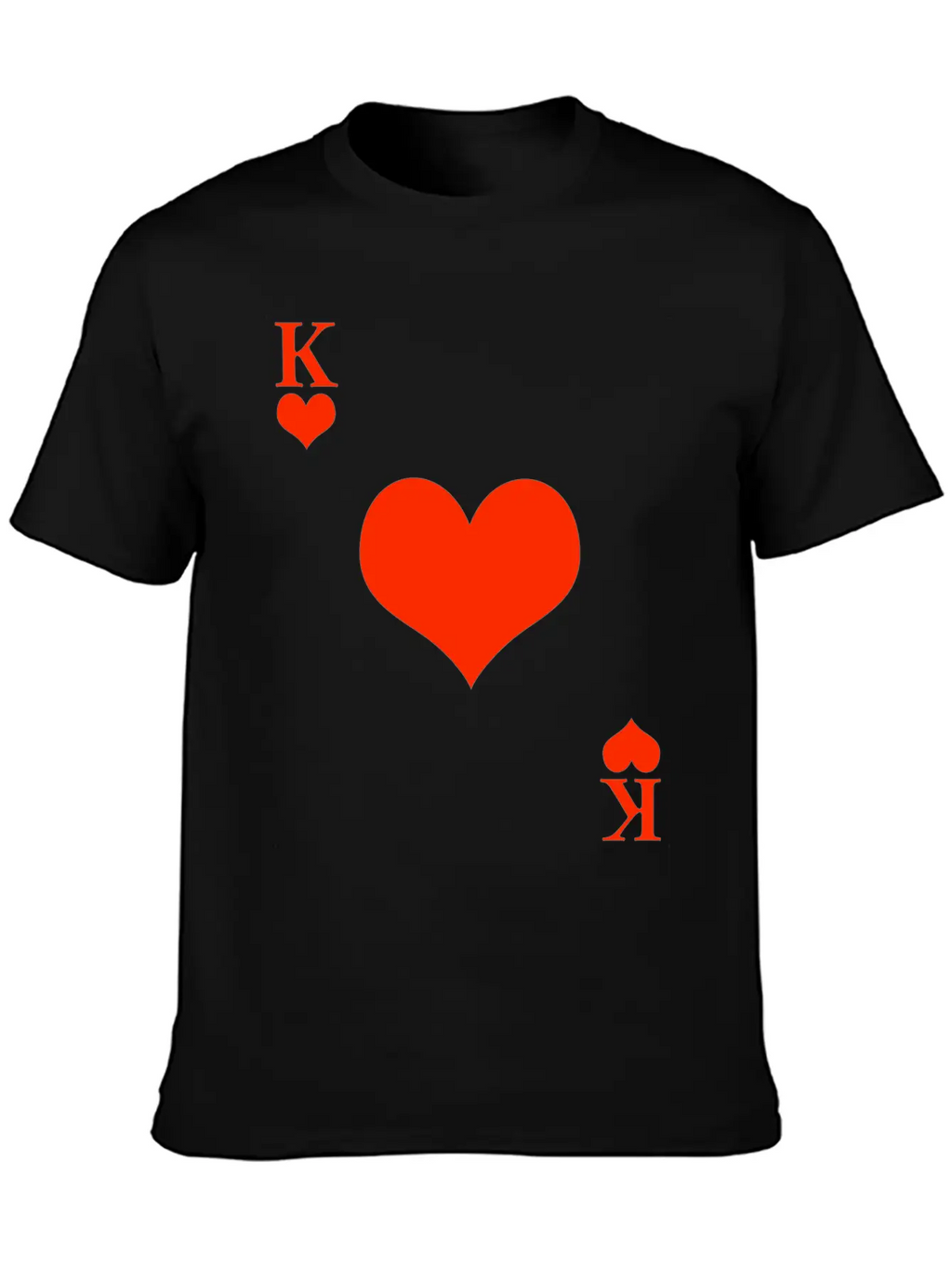 Carnival & Mardi Gras King Heart King Card Game Stylish Everyday T-Shirt – Unisex Basic Cotton Tee