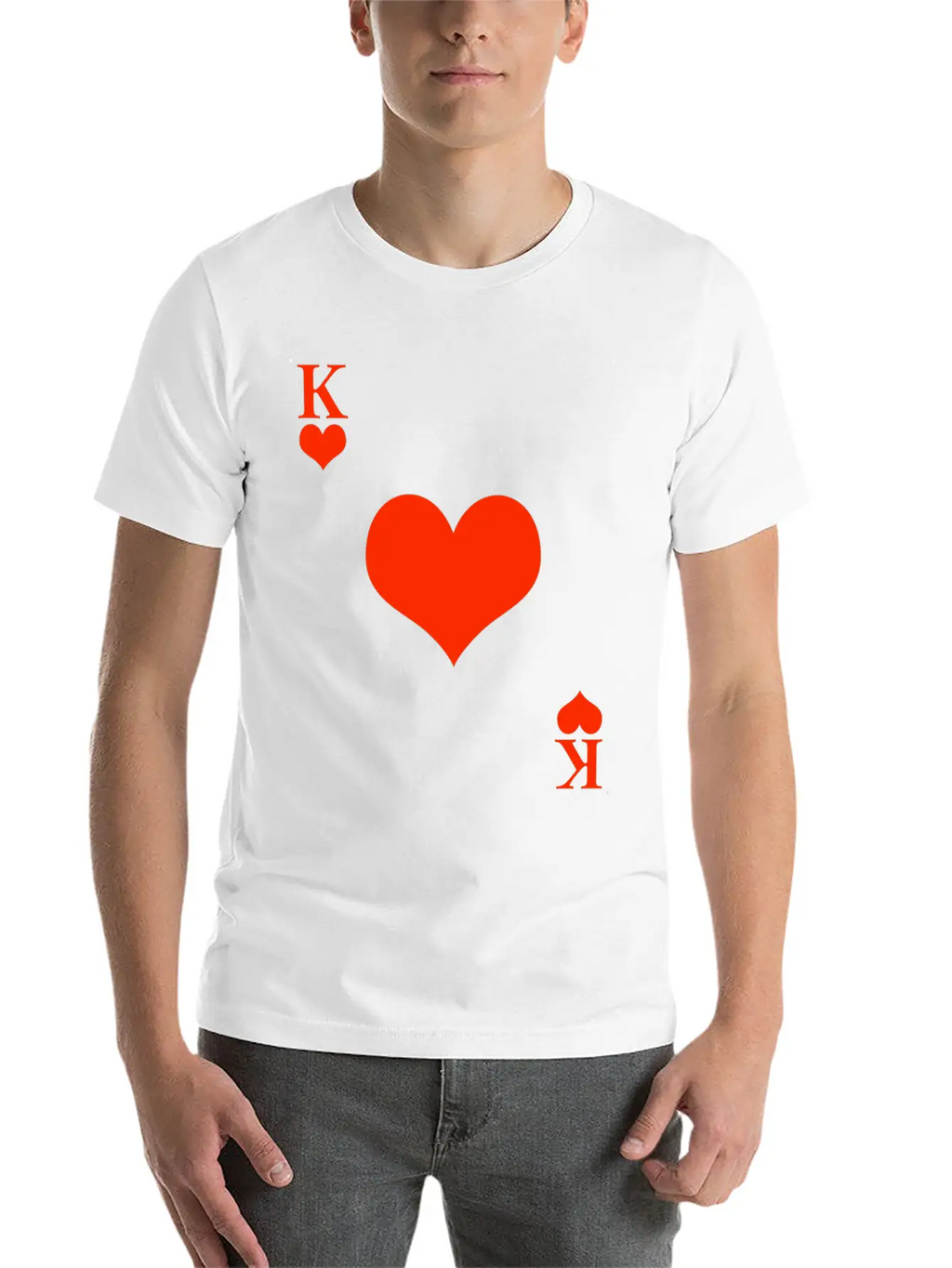 Carnival & Mardi Gras King Heart King Card Game Stylish Everyday T-Shirt – Unisex Basic Cotton Tee