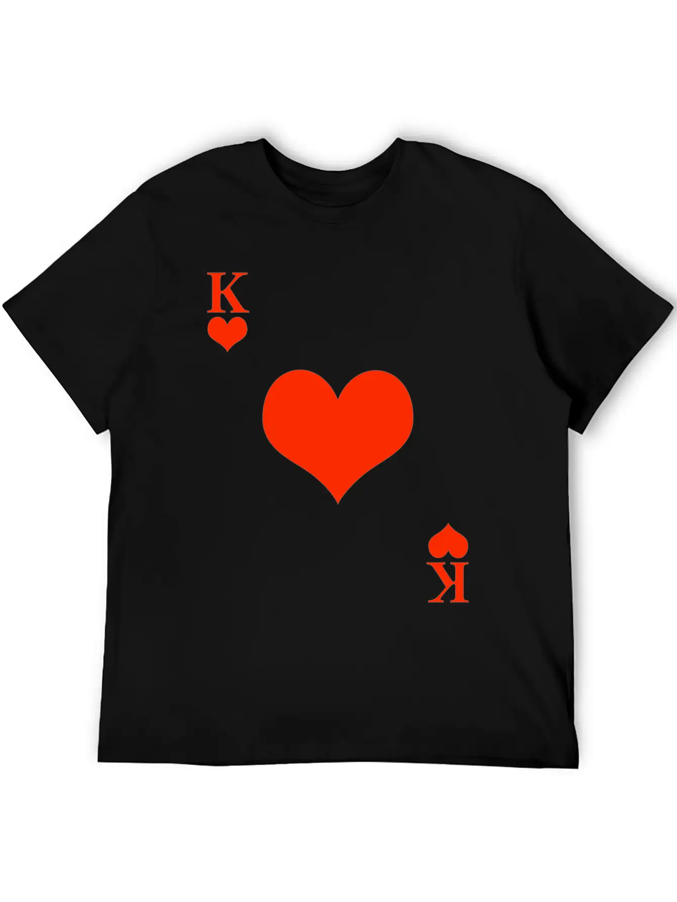 Carnival & Mardi Gras King Heart King Card Game Stylish Everyday T-Shirt – Unisex Basic Cotton Tee