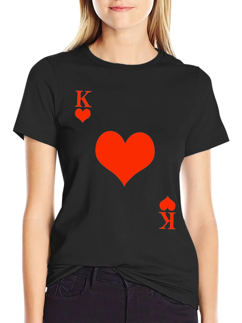 Carnival & Mardi Gras King Heart King Card Game Stylish Everyday T-Shirt – Unisex Basic Cotton Tee