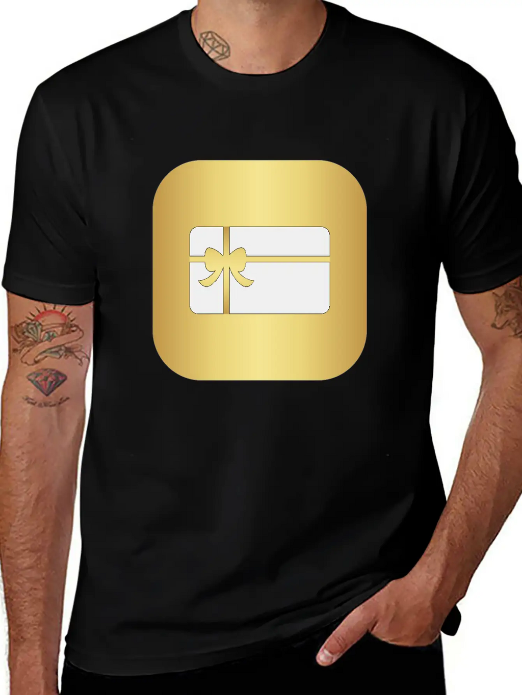 Carte De Vœux Dorée Breathable Graphic T-Shirt – Perfect For Casual Days