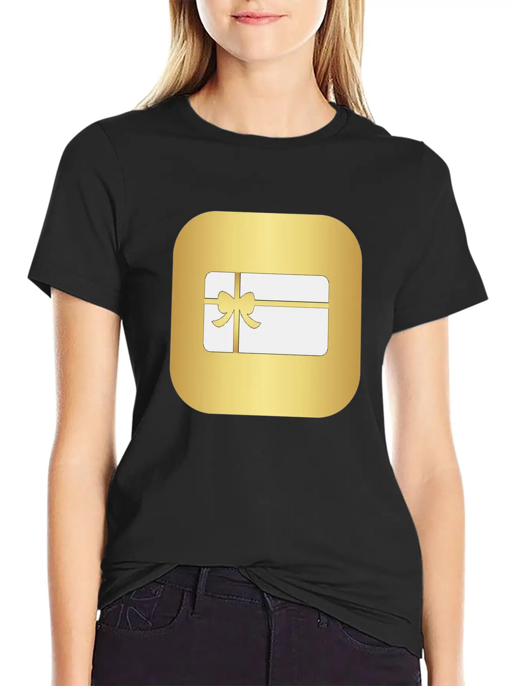 Carte De Vœux Dorée Breathable Graphic T-Shirt – Perfect For Casual Days