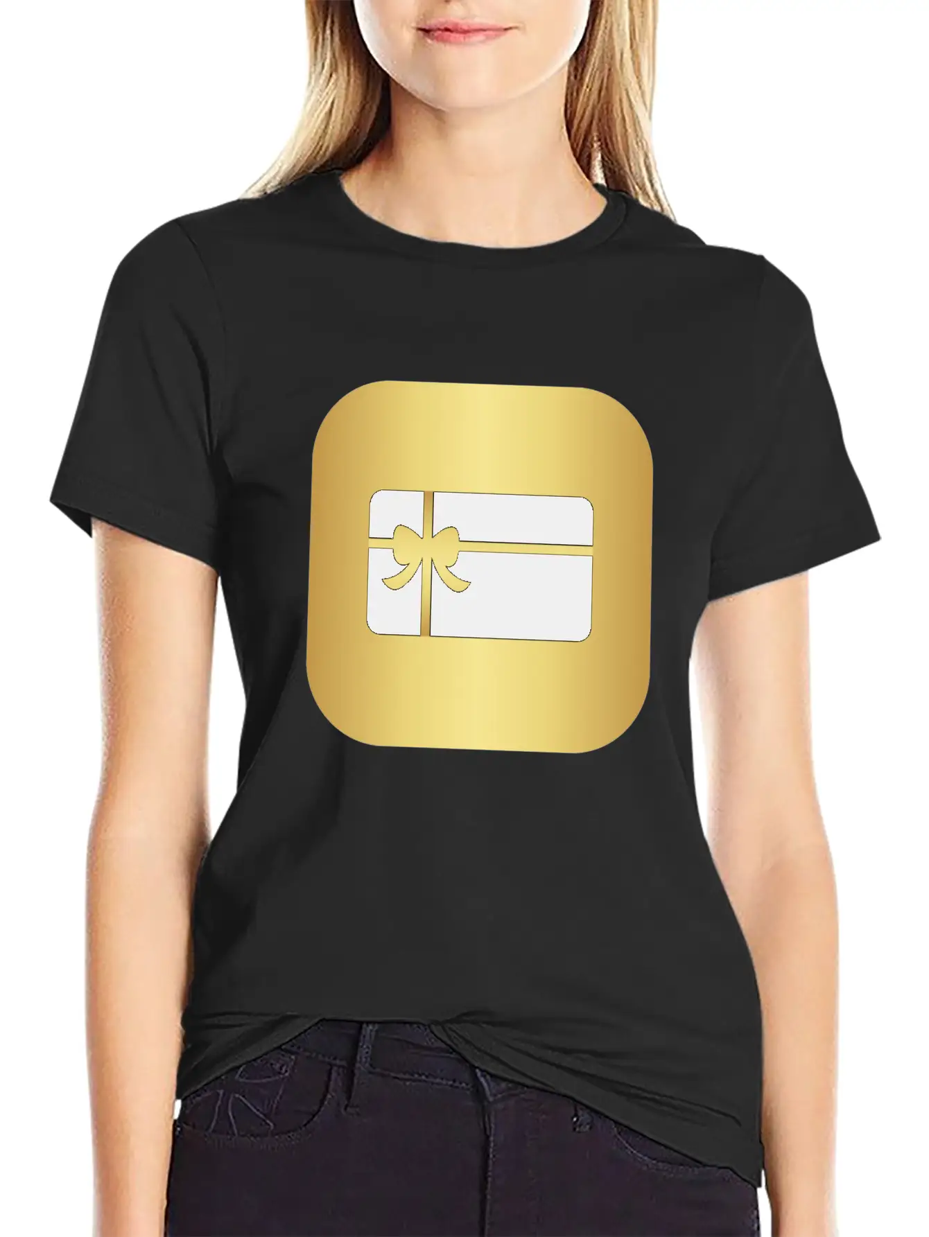 Carte De Vœux Dorée Breathable Graphic T-Shirt – Perfect For Casual Days