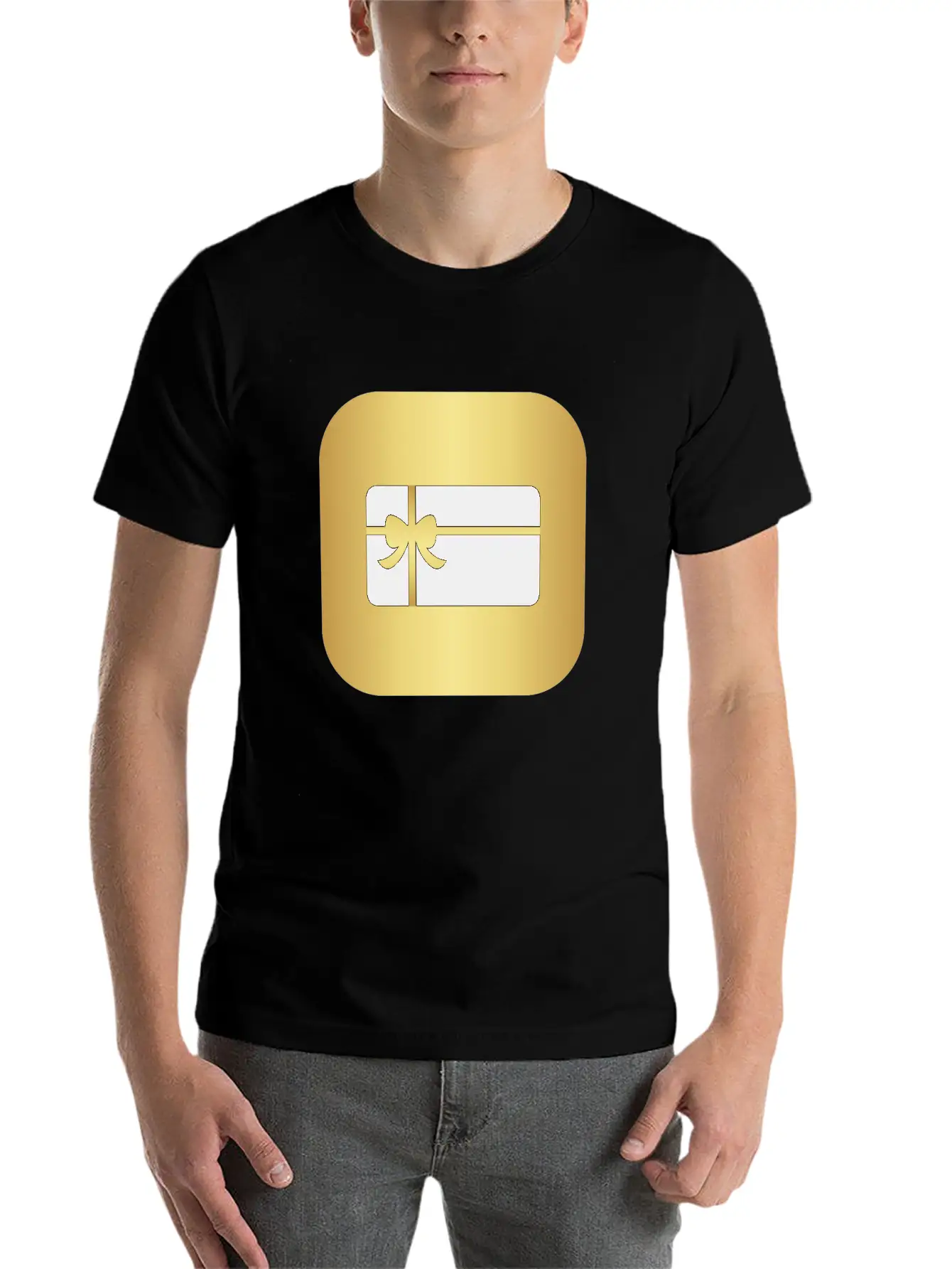Carte De Vœux Dorée Breathable Graphic T-Shirt – Perfect For Casual Days