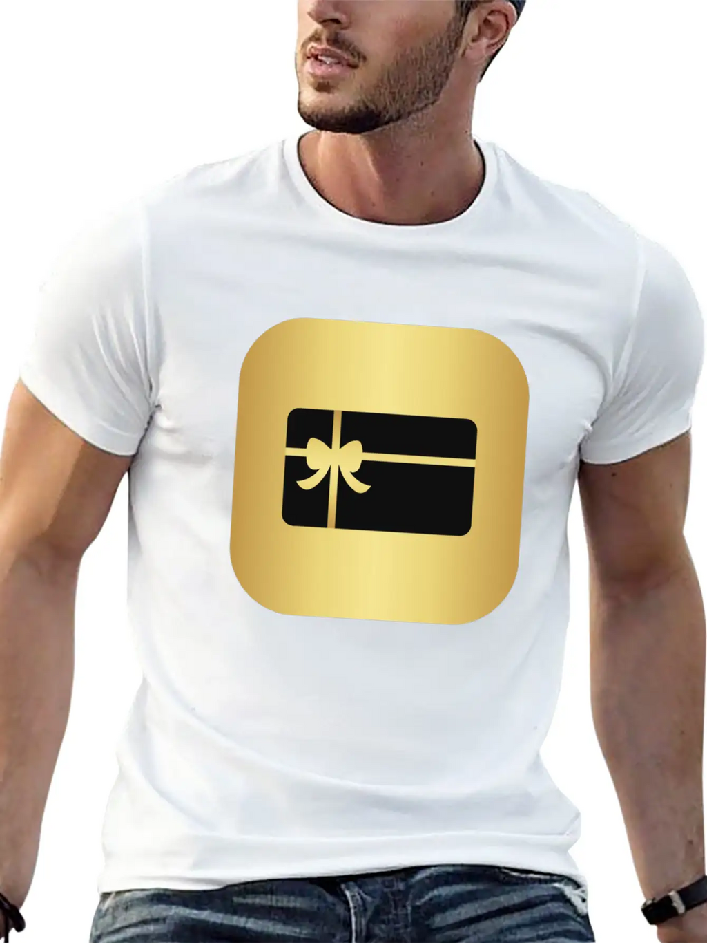 Carte De Vœux Dorée Breathable Graphic T-Shirt – Perfect For Casual Days