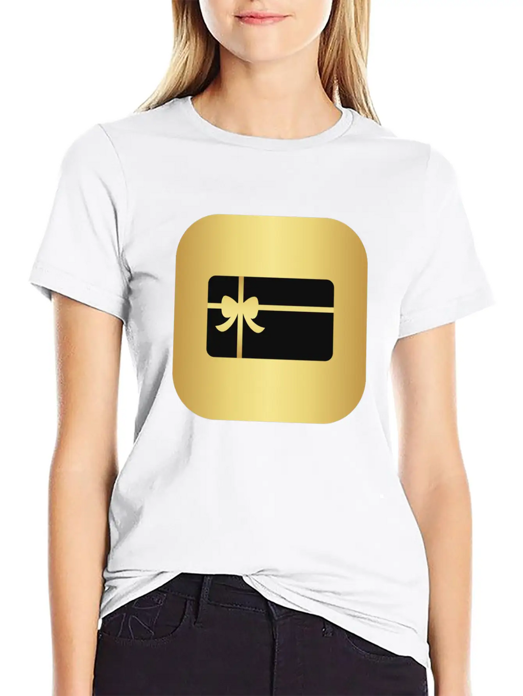 Carte De Vœux Dorée Breathable Graphic T-Shirt – Perfect For Casual Days