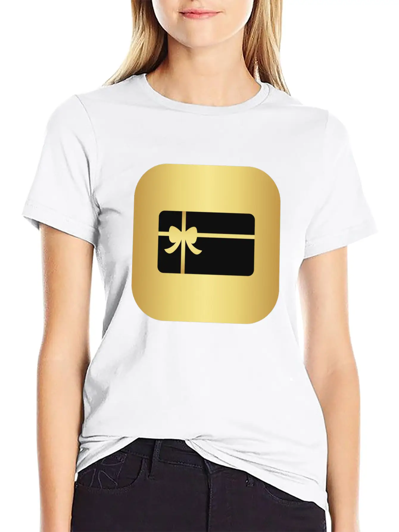 Carte De Vœux Dorée Breathable Graphic T-Shirt – Perfect For Casual Days