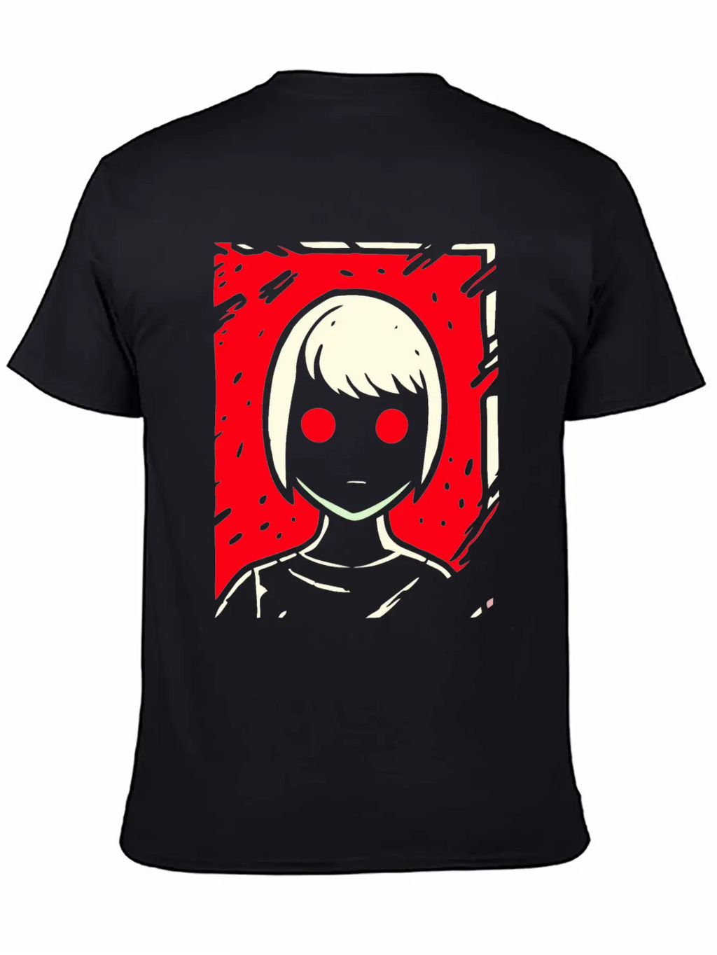 Cartoon Anime Manga Dark Girl Timeless Short Sleeve Tee – Comfy And Minimalist Design