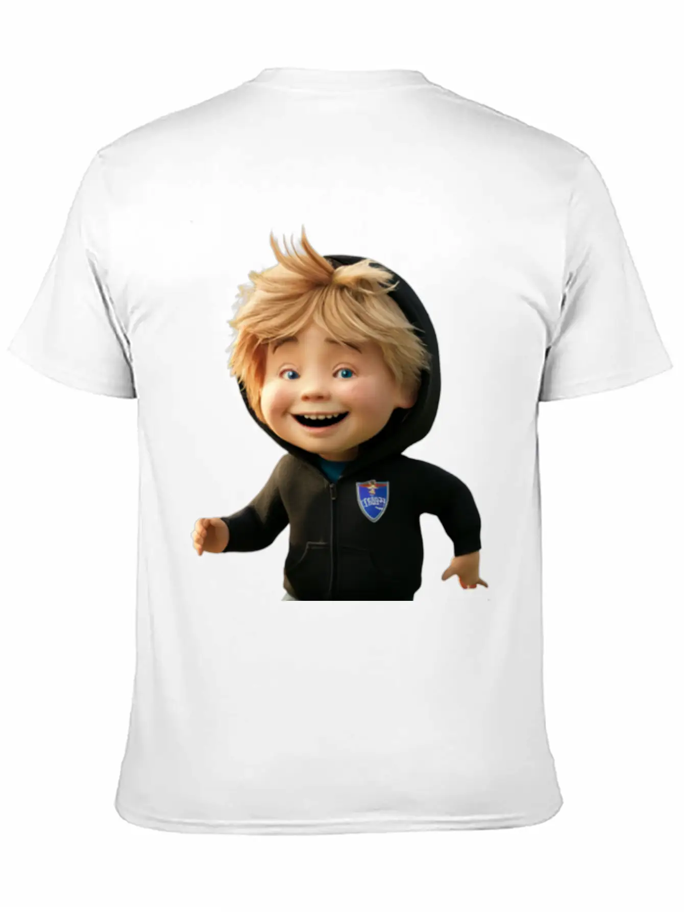 Cartoon Character With A Football Breathable Soft Cotton T-Shirt – Timeless Casual Look