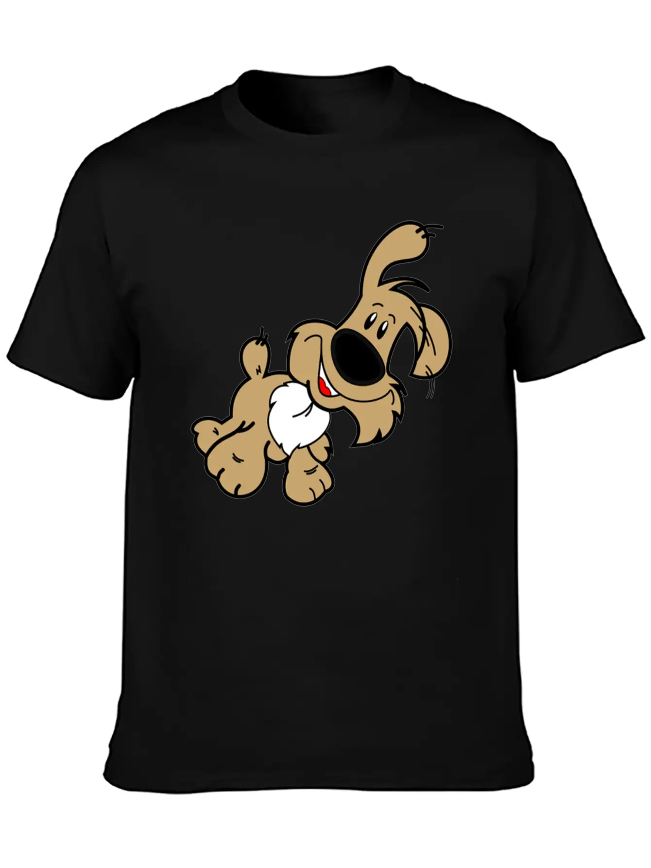 Cartoon Dog Unisex Casual T-Shirt – Clean Design For Daily Comfort