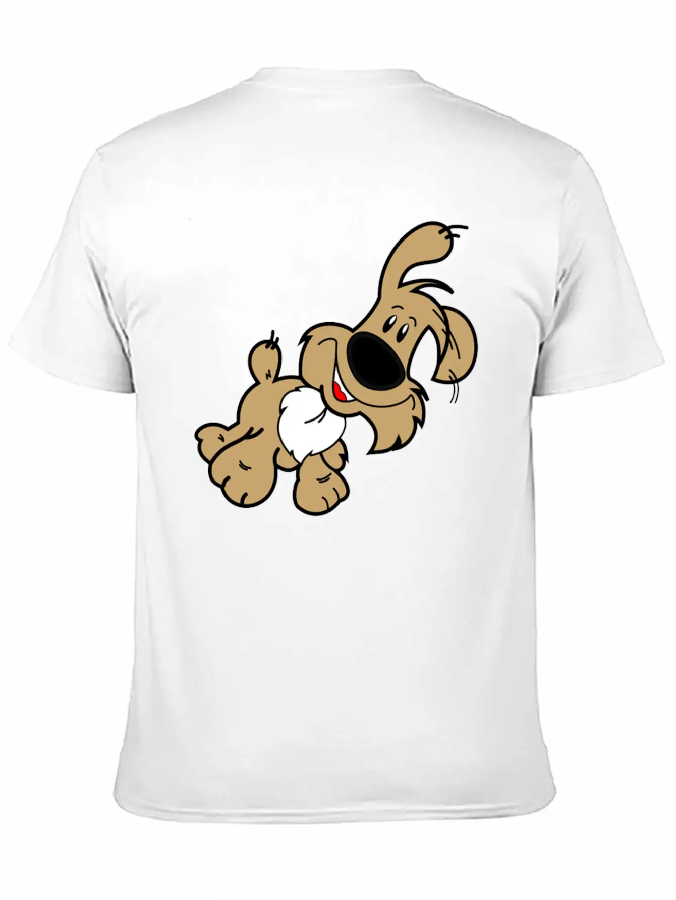 Cartoon Dog Unisex Casual T-Shirt – Clean Design For Daily Comfort