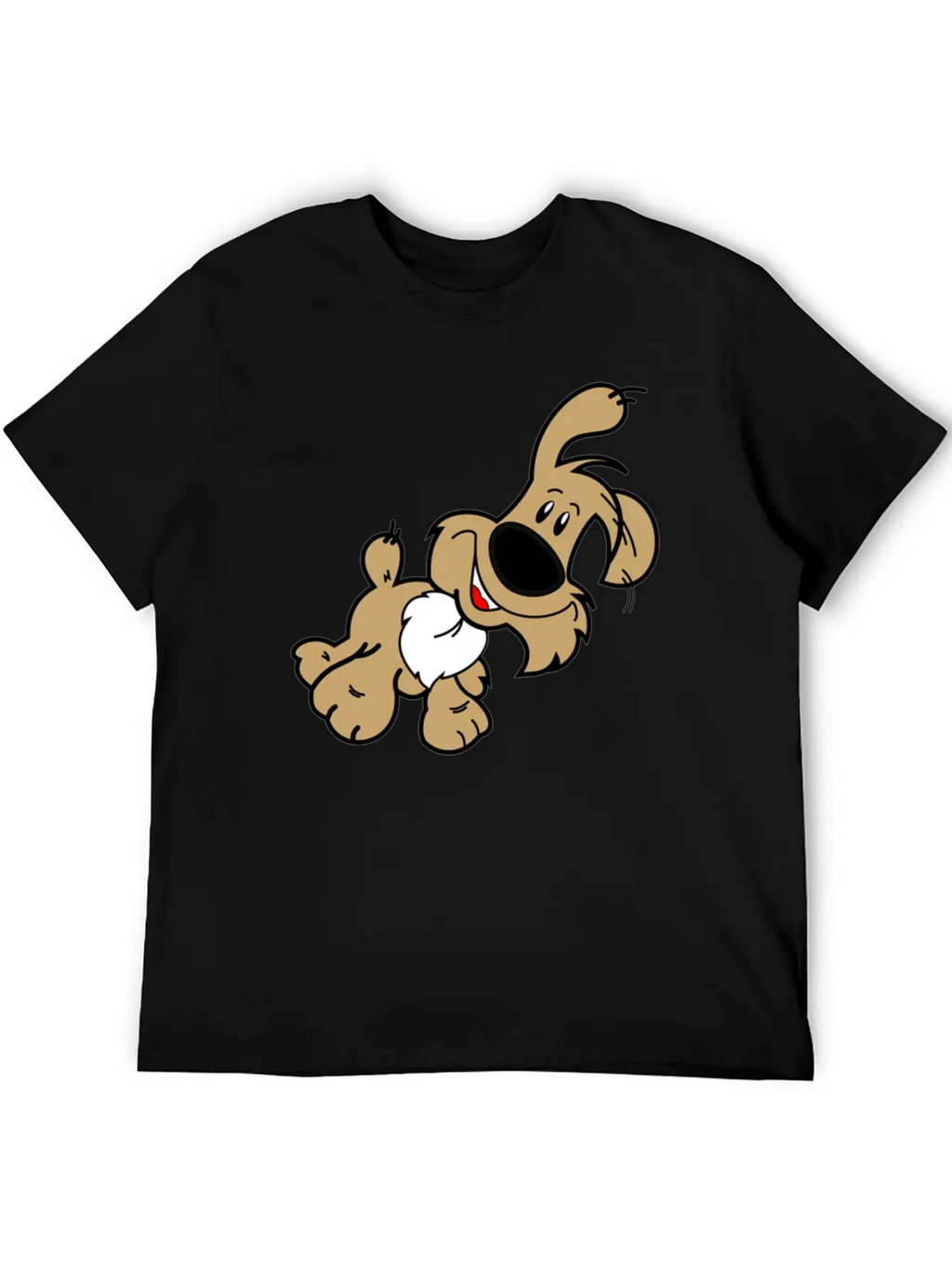 Cartoon Dog Unisex Casual T-Shirt – Clean Design For Daily Comfort
