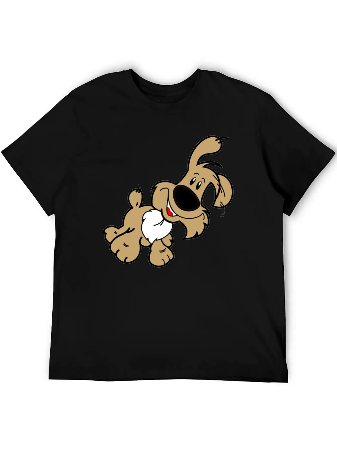 Cartoon Dog Unisex Casual T-Shirt – Clean Design For Daily Comfort