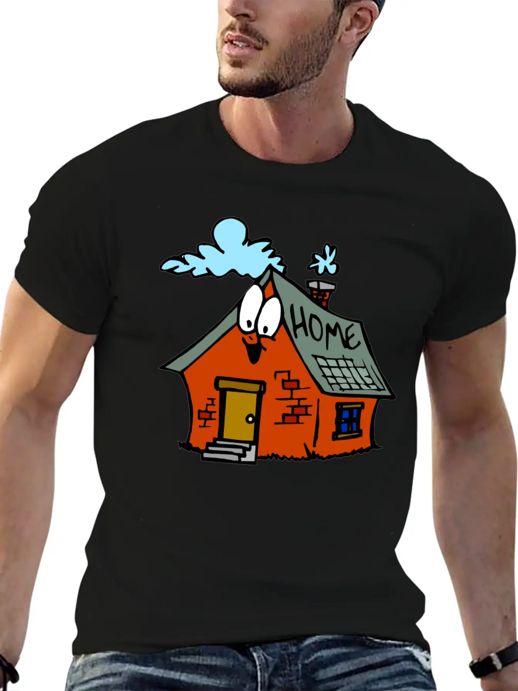 Cartoon Toy House Classic Cotton Tee – Unisex Comfort For Any Season