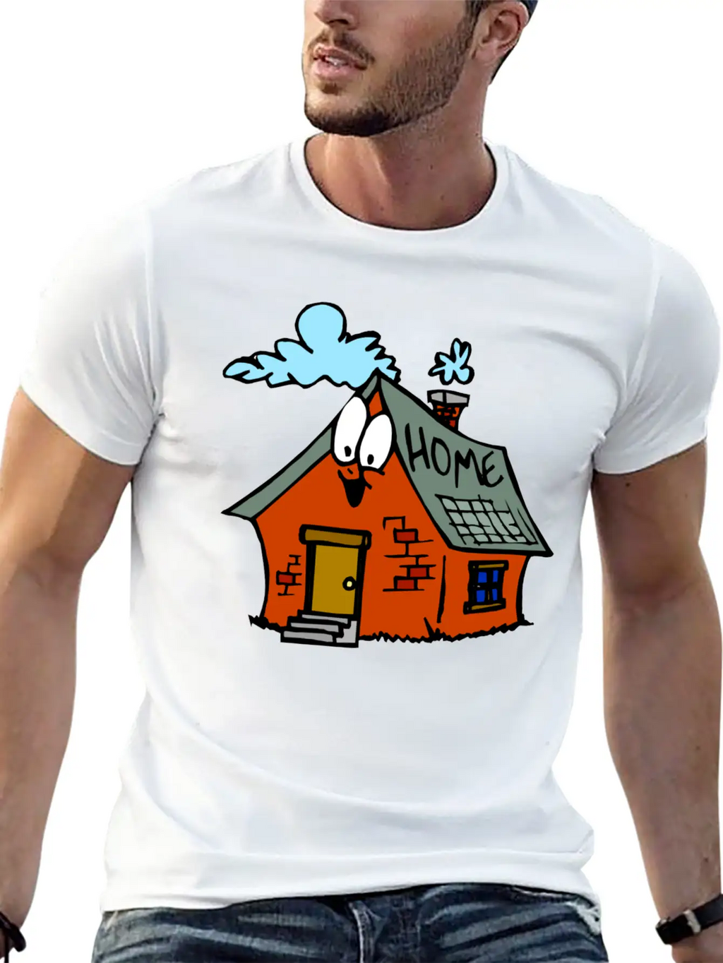 Cartoon Toy House Classic Cotton Tee – Unisex Comfort For Any Season