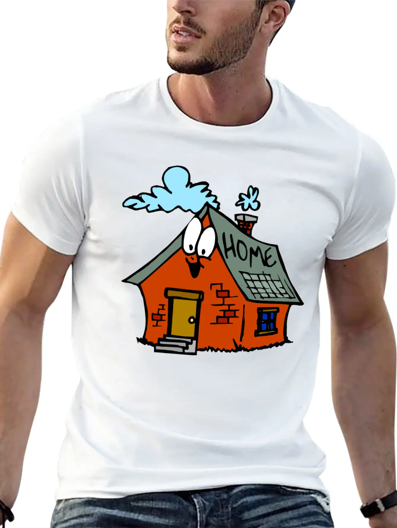 Cartoon Toy House Classic Cotton Tee – Unisex Comfort For Any Season