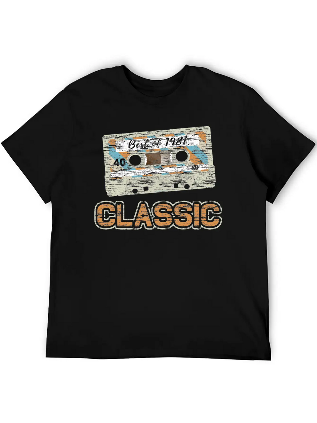 Cassette Tape 1981 Classic 40th Birthday Essential Cotton Tee For Daily Outfits – Unisex Style