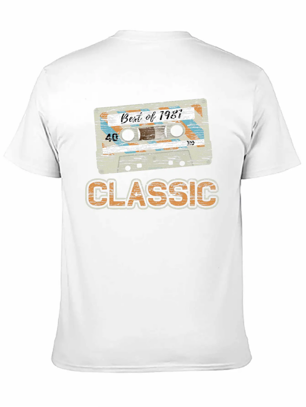 Cassette Tape 1981 Classic 40th Birthday Essential Cotton Tee For Daily Outfits – Unisex Style