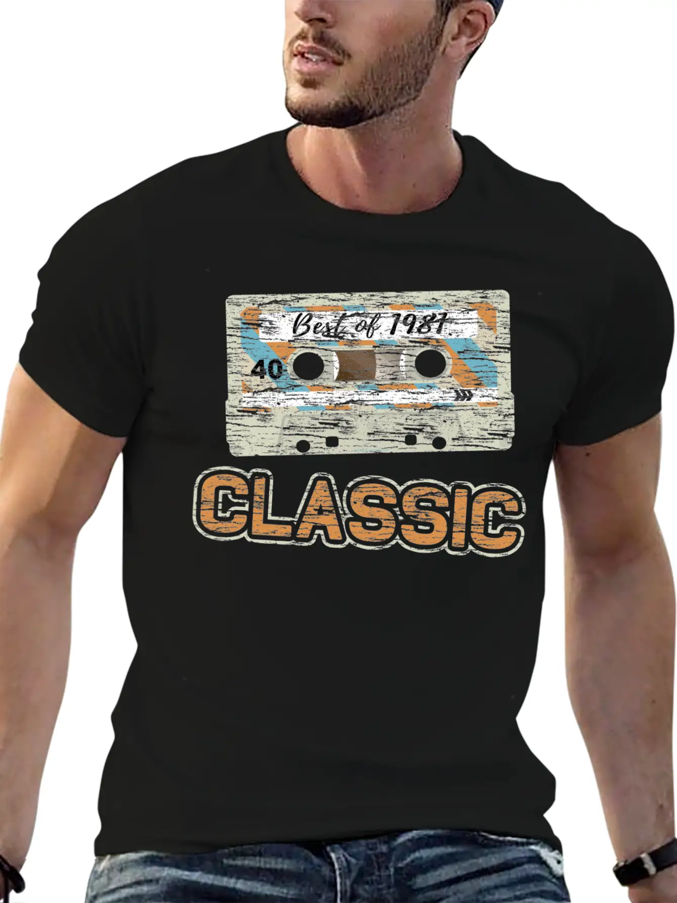 Cassette Tape 1981 Classic 40th Birthday Essential Cotton Tee For Daily Outfits – Unisex Style