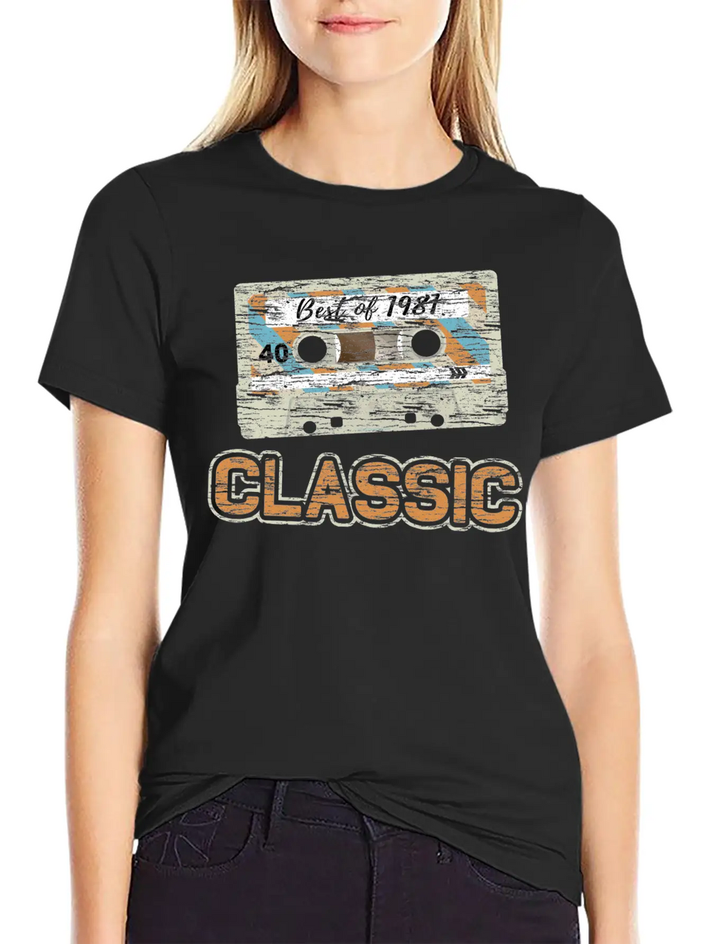 Cassette Tape 1981 Classic 40th Birthday Essential Cotton Tee For Daily Outfits – Unisex Style