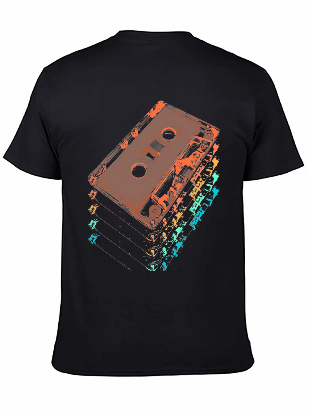 Cassette Tapes Breathable Graphic T-Shirt – Perfect For Casual Days