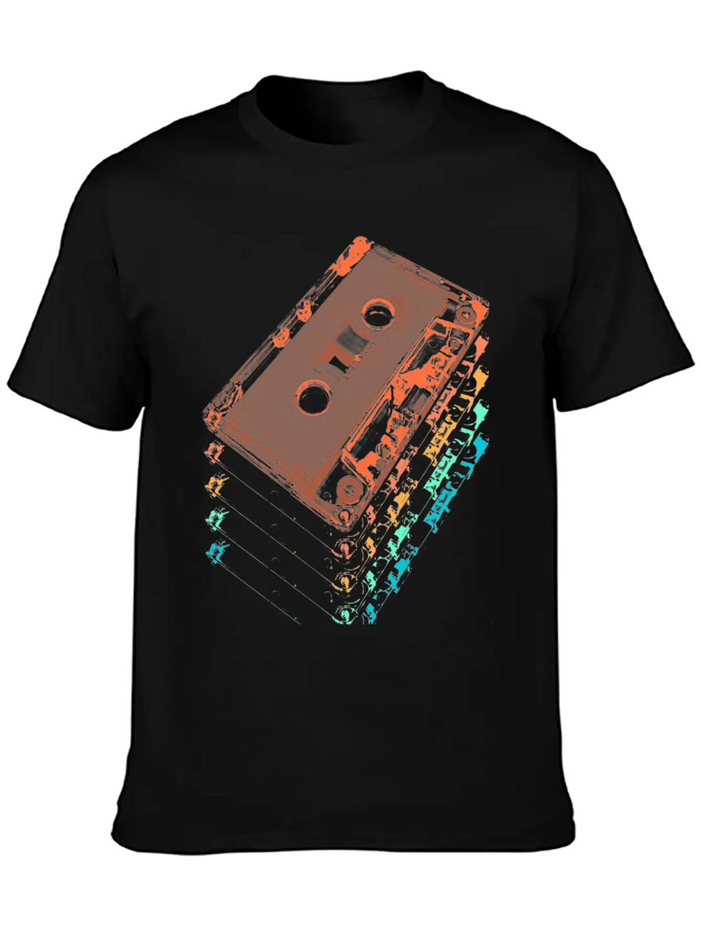 Cassette Tapes Breathable Graphic T-Shirt – Perfect For Casual Days