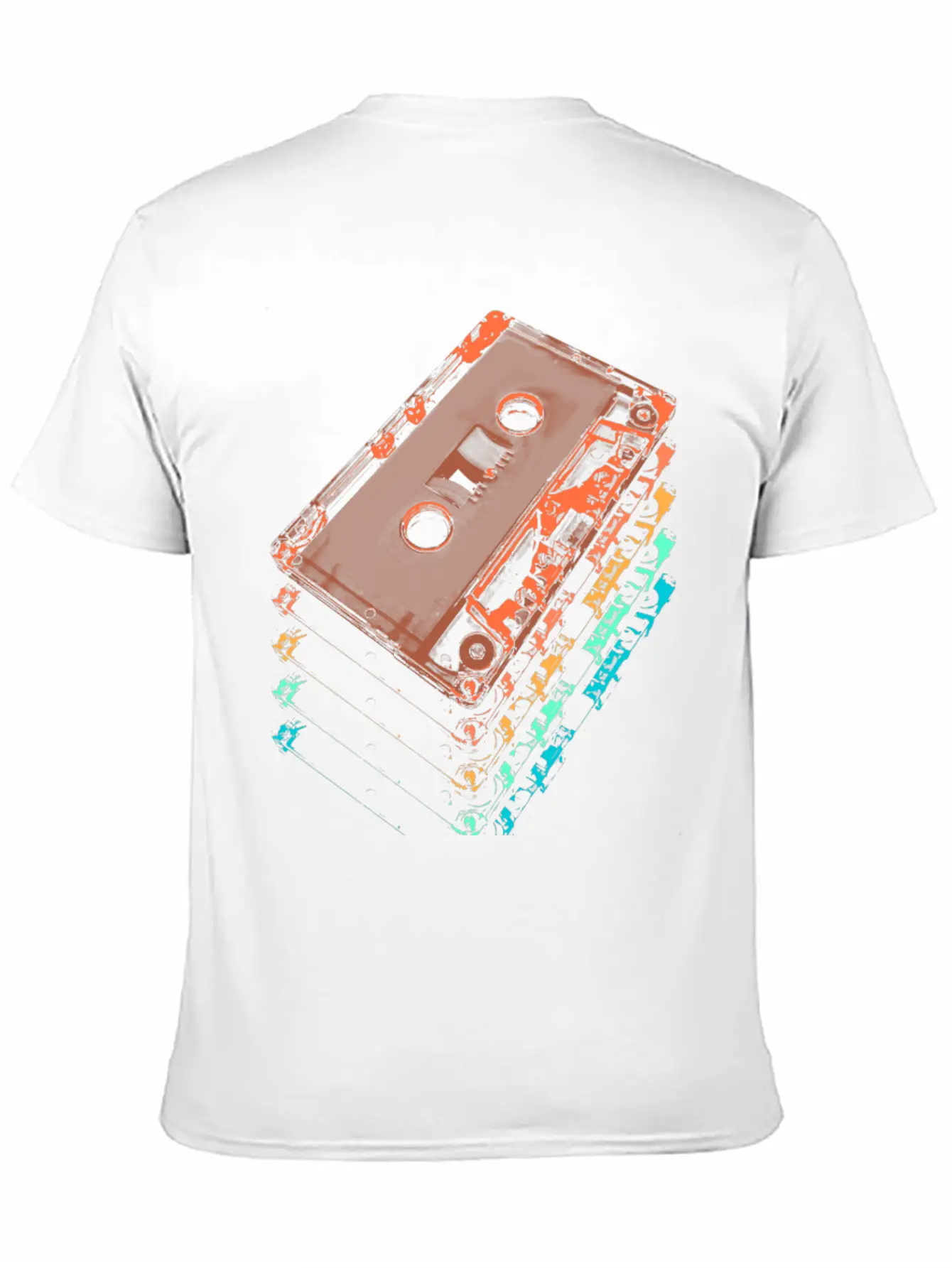 Cassette Tapes Breathable Graphic T-Shirt – Perfect For Casual Days