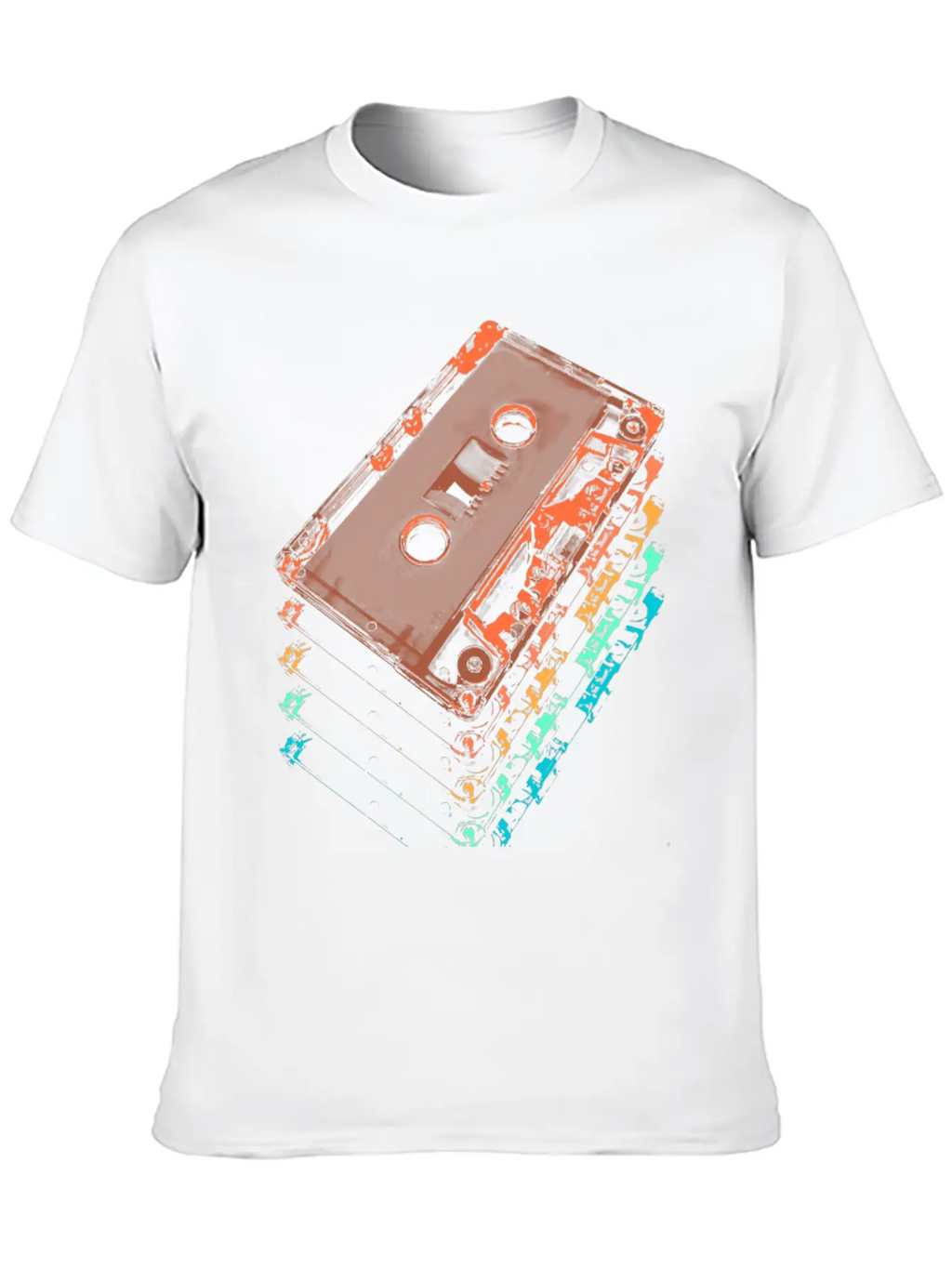 Cassette Tapes Breathable Graphic T-Shirt – Perfect For Casual Days