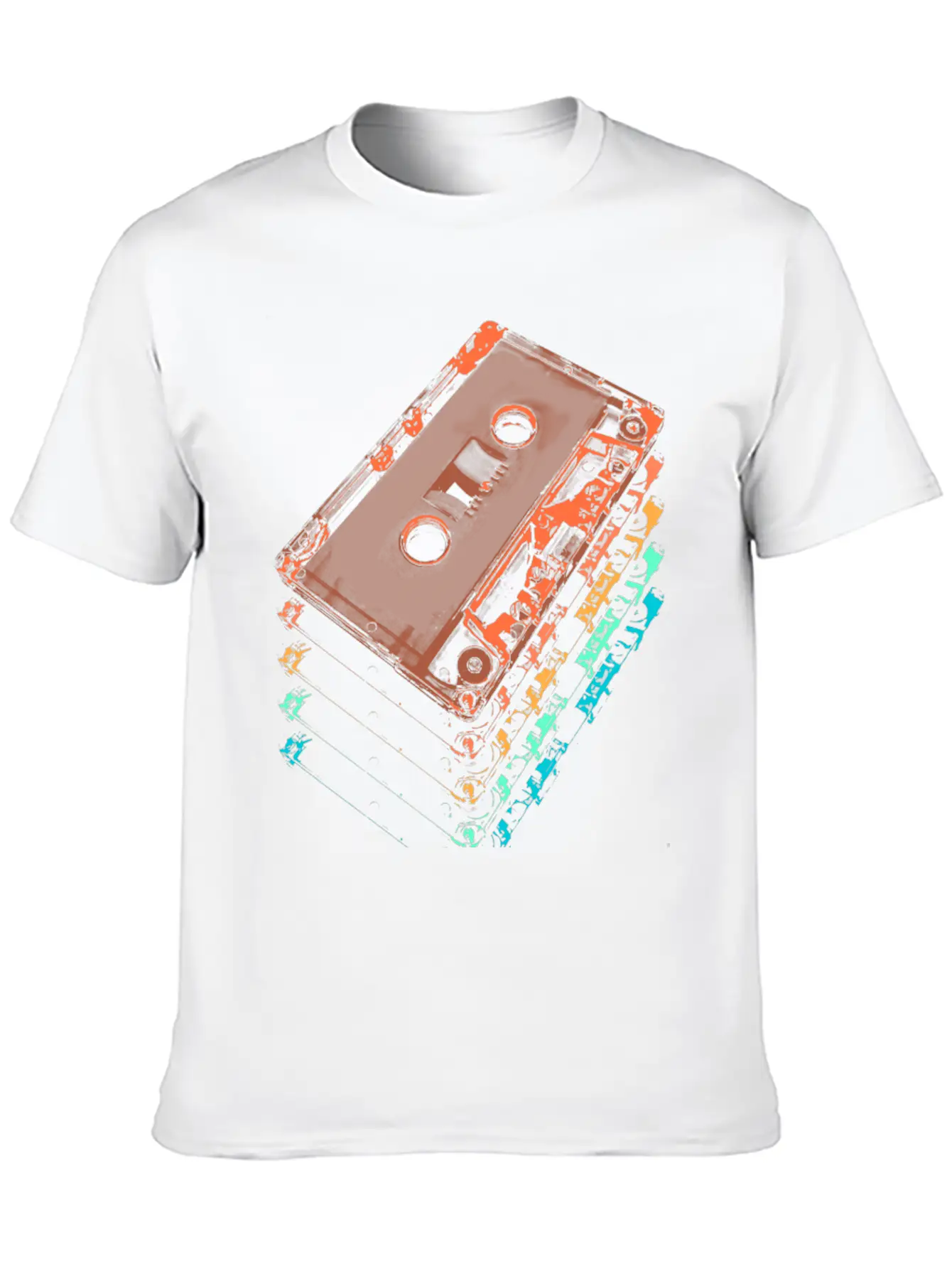 Cassette Tapes Breathable Graphic T-Shirt – Perfect For Casual Days