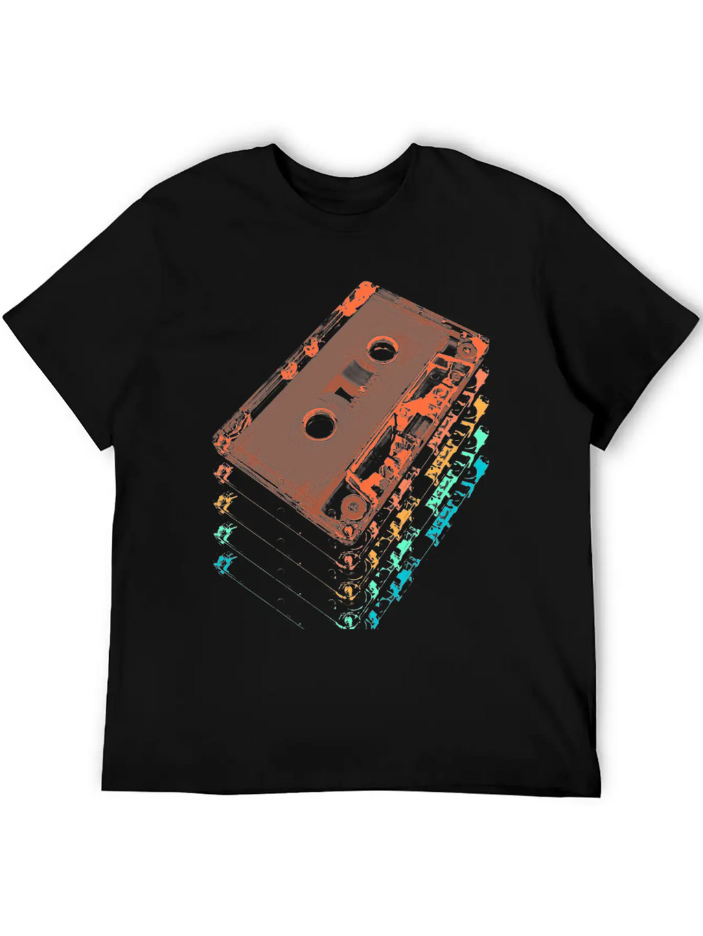Cassette Tapes Breathable Graphic T-Shirt – Perfect For Casual Days