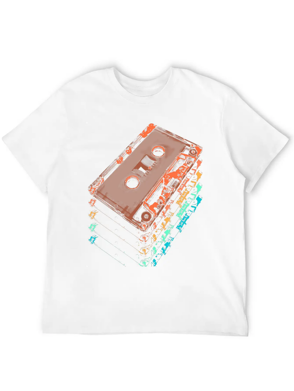 Cassette Tapes Breathable Graphic T-Shirt – Perfect For Casual Days