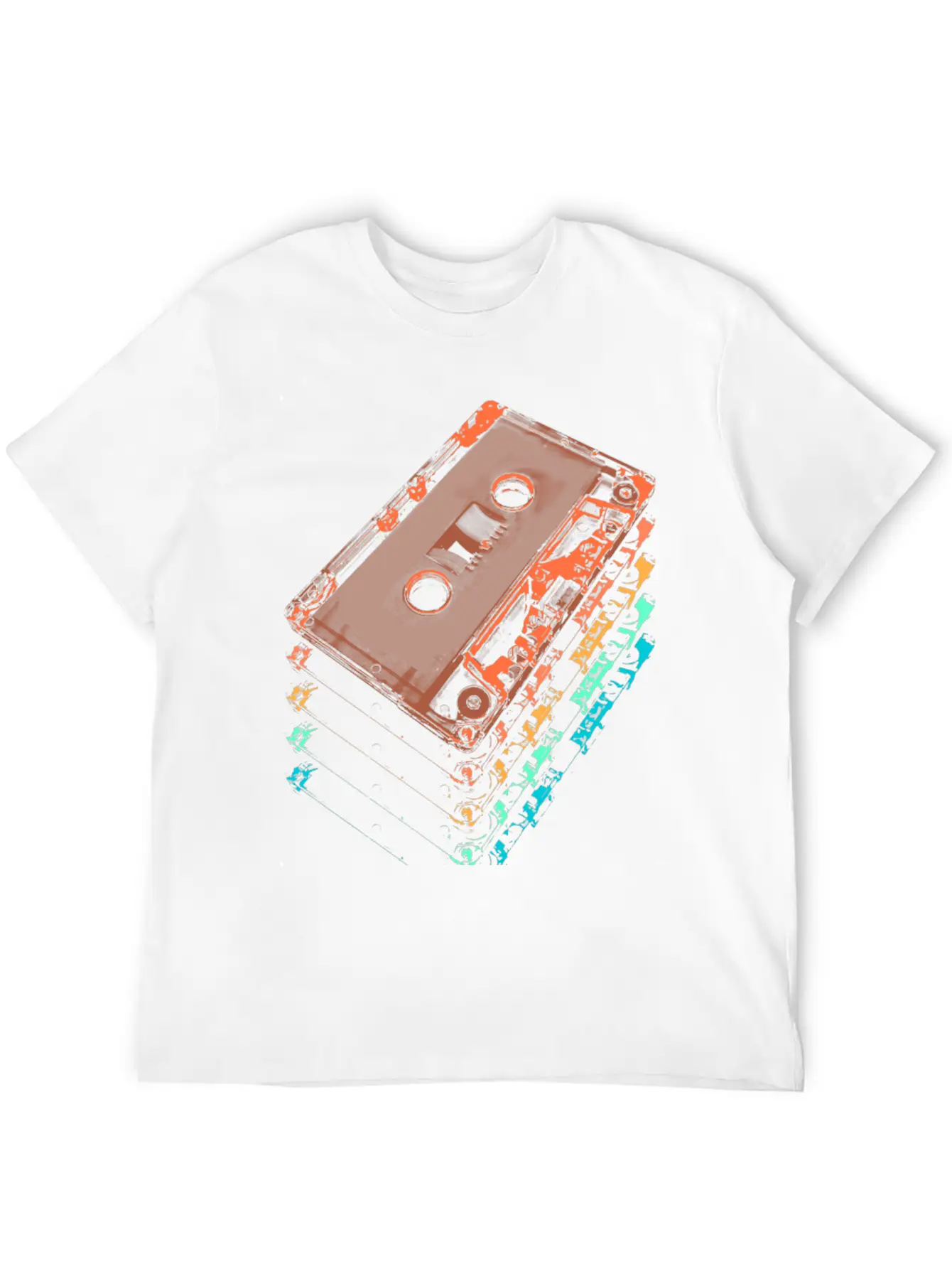 Cassette Tapes Breathable Graphic T-Shirt – Perfect For Casual Days